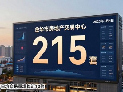金华二手房交易个税按差额 20%征收，成交量井喷