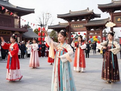 望都古装摄影：尧母文化园元旦游园，汉服爱好者必去打卡