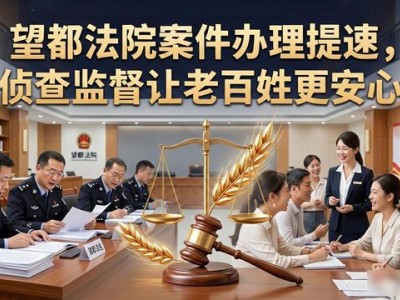 望都法院案件办理提速，侦查监督让老百姓更安心