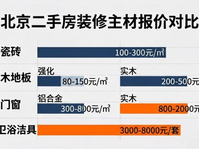 北京二手房装修多少钱一平？2024报价清单来了