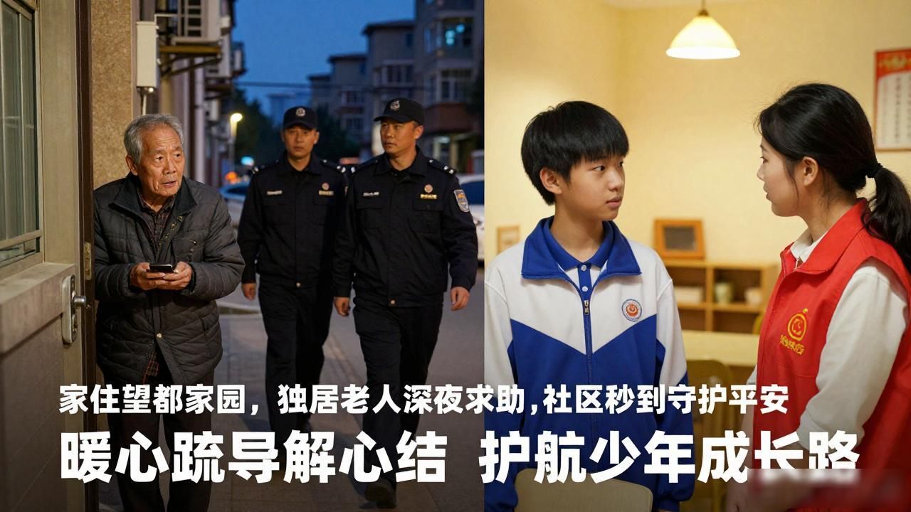 深夜紧急相助守护独居老人平安_家住望都家园_北七家镇望都家园社区工作者暖心服务