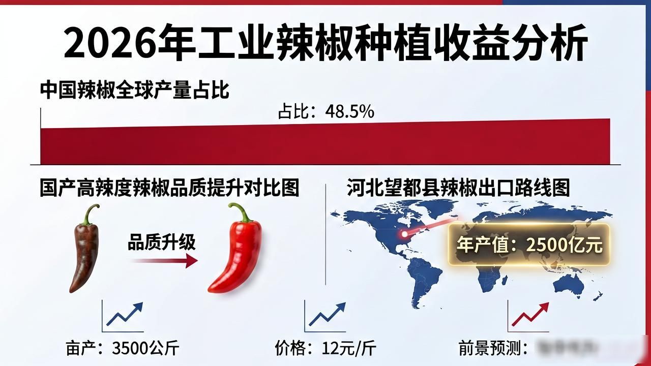 种植工业辣椒收益怎么样_保定望都辣椒市场价格行情_亩产效益到产业链增值