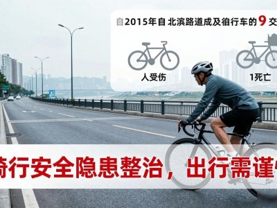 重庆北滨路二手房注意：骑行安全隐患整治，出行需谨慎