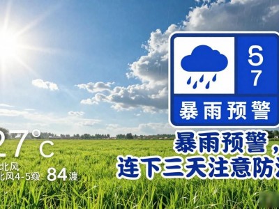 保定望都今起暴雨预警，连下三天注意防涝