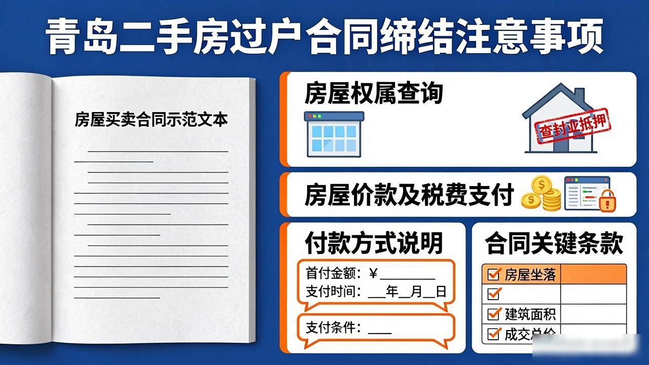 二手房购买注意事项_二手房交易政策问答_青岛二手房过户流程