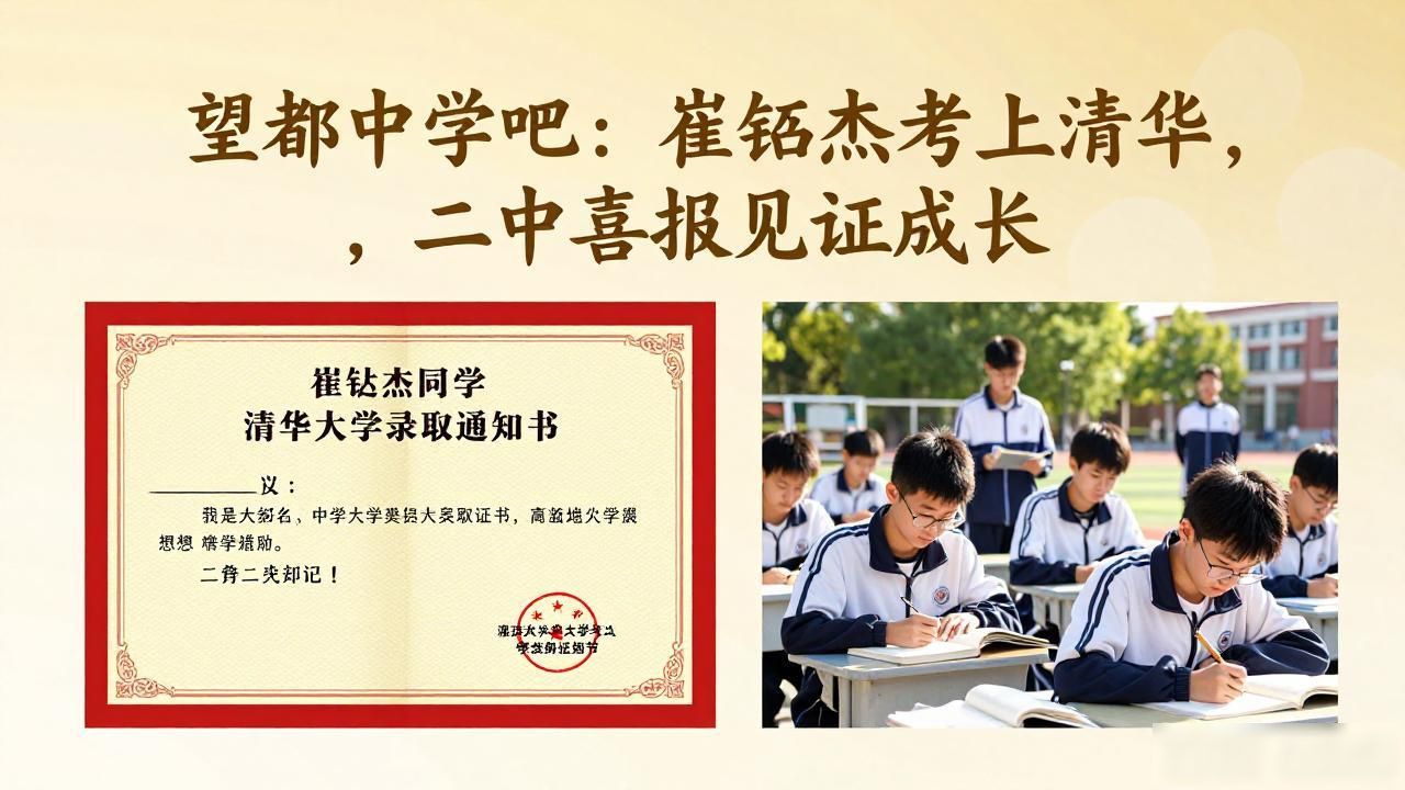 望都二中崔铄杰高考喜报_望都中学吧_望都中学送喜报崔铄杰清华