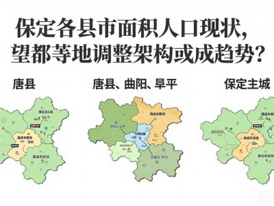 保定各县市面积人口现状，望都等地调整架构或成趋势？