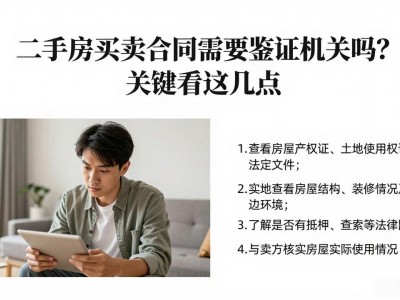 二手房买卖合同需要鉴证机关吗？关键看这几点