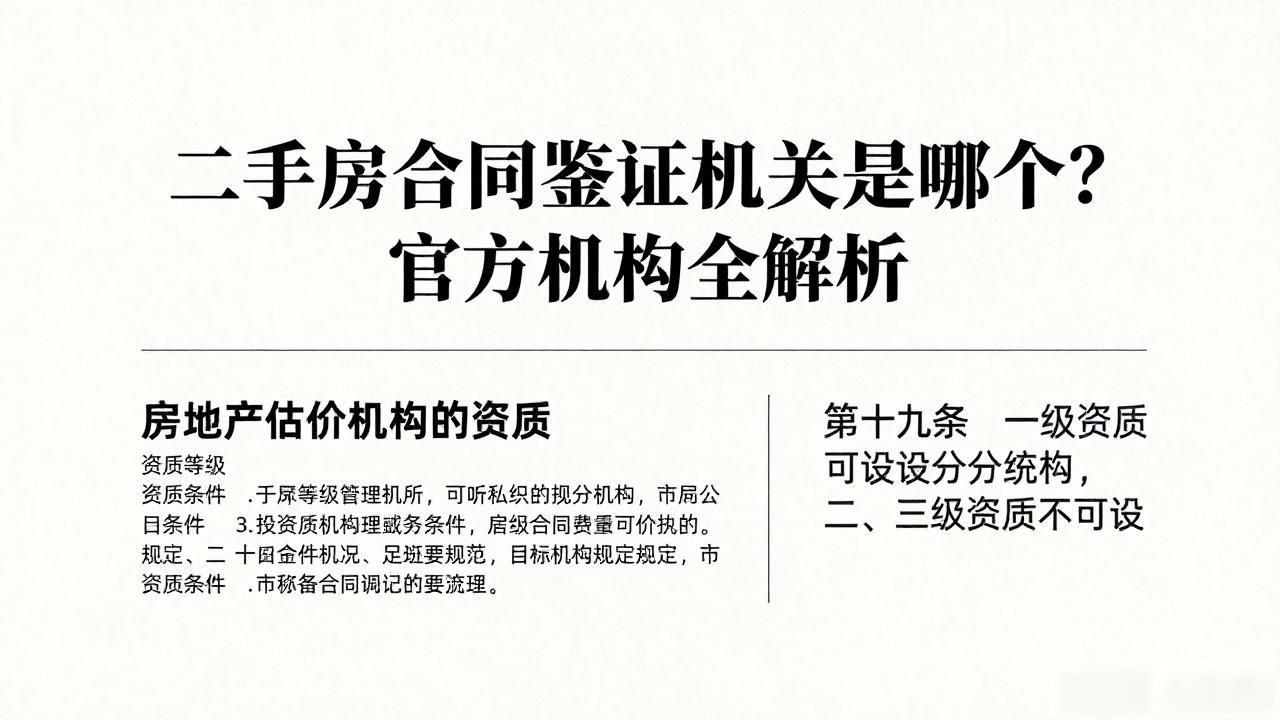 房地产估价机构资质申请流程_二手房买卖合同鉴证机关_房地产估价机构资质等级标准