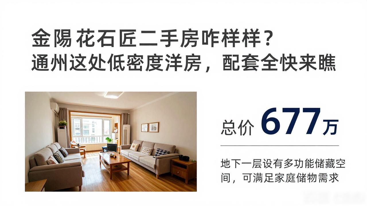 金隅花石匠二期东区 通州土桥板块 142平起低密度花园洋房_金隅花石匠二手房