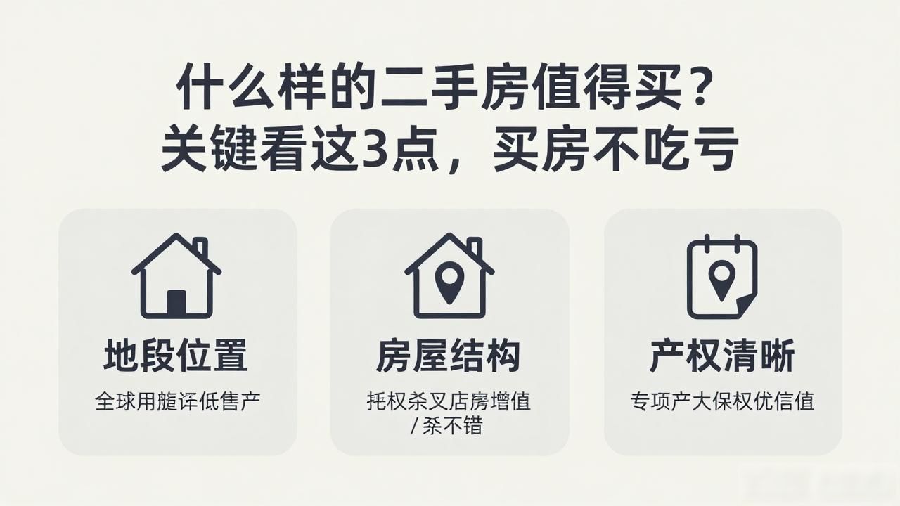 二手房购买关键因素_什么样的二手房值得买_地理位置对二手房价值影响