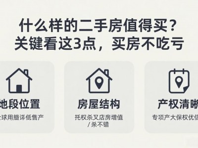 什么样的二手房值得买？关键看这3点，买房不吃亏
