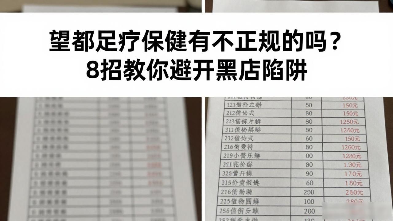 足浴店避坑指南_分辨正规足浴店_望都足疗保健有不正规的吗