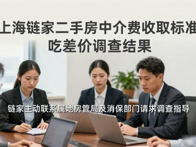 上海链家二手房中介费收取标准 吃差价调查结果