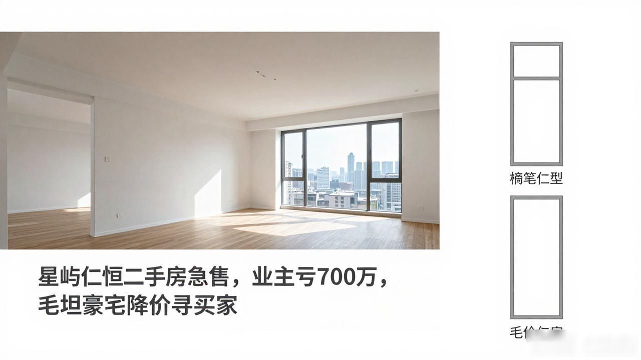 杭州仁恒滨江园二手房价格_南星桥189平米毛坯豪宅降价出售_星屿仁恒二手房