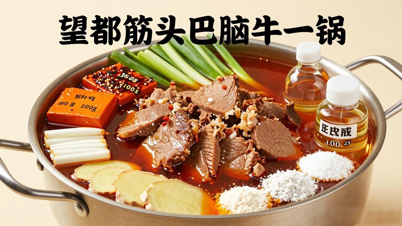 筋头巴脑炖锅教程_望都筋头巴脑牛一锅_筋头巴脑煮肉配方