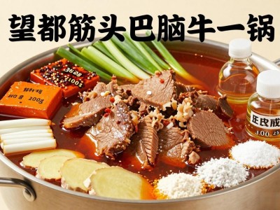 望都筋头巴脑牛一锅，软烂入味一抿就化，香辣下饭连锅舔
