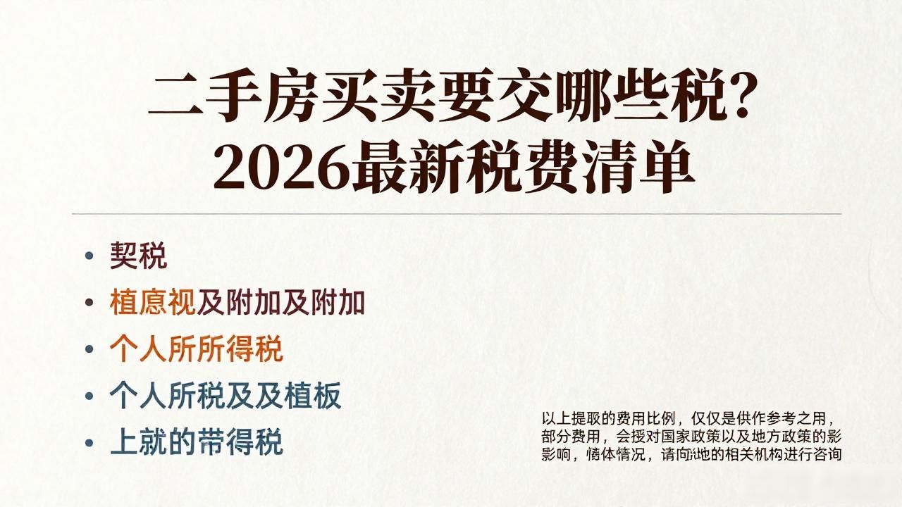 二手房交易税费_二手房交易税费计算_二手房有哪些税