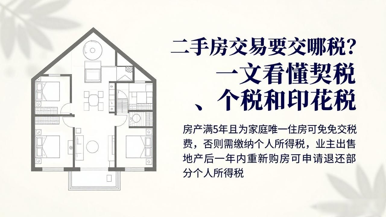二手房有哪些税_二手房过户流程_二手房交易税费