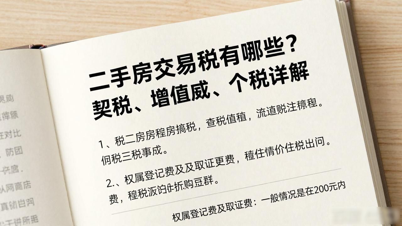 新房契税计算_二手房契税税率_二手房有哪些税