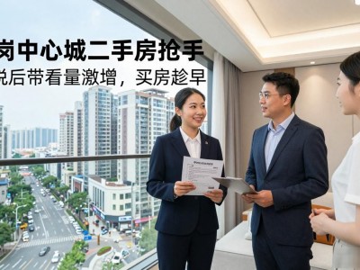 龙岗中心城二手房抢手，减税后带看量激增，买房趁早