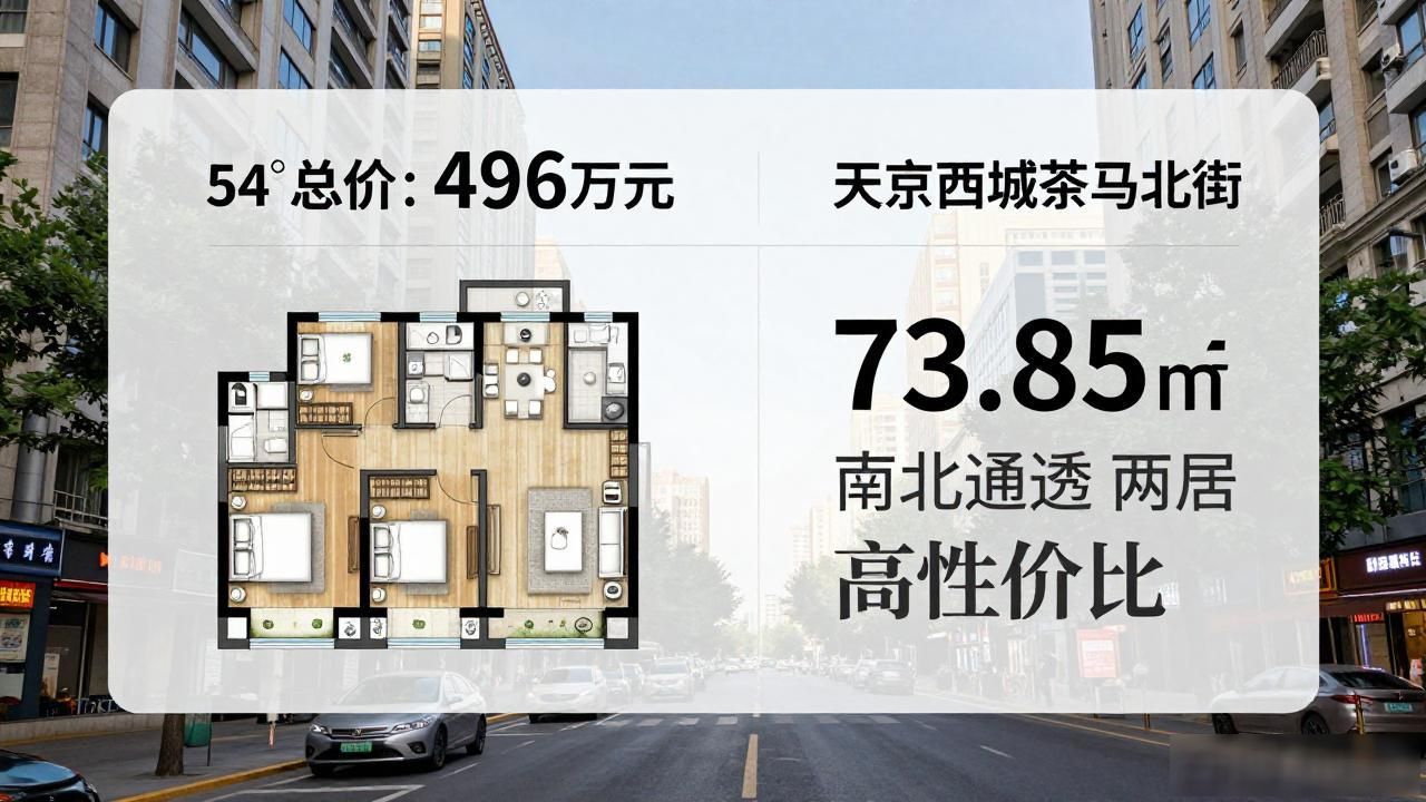北京西城区茶马北街二手房_昌平天通苑73.85平南北通透两居业主直售_北京西城马连道54.78平两居室业主直售