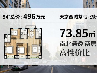 北京西城茶马北街二手房，54平两居496万，商圈成熟