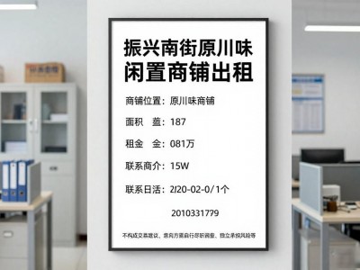 望都房屋出租，振兴南街原川味闲置商铺，年租低价