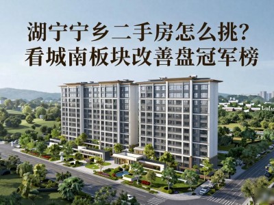 湖南宁乡二手房怎么挑?看城南板块改善盘冠军榜