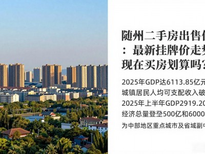 随州二手房出售信息：最新挂牌价走势，现在买房划算吗？