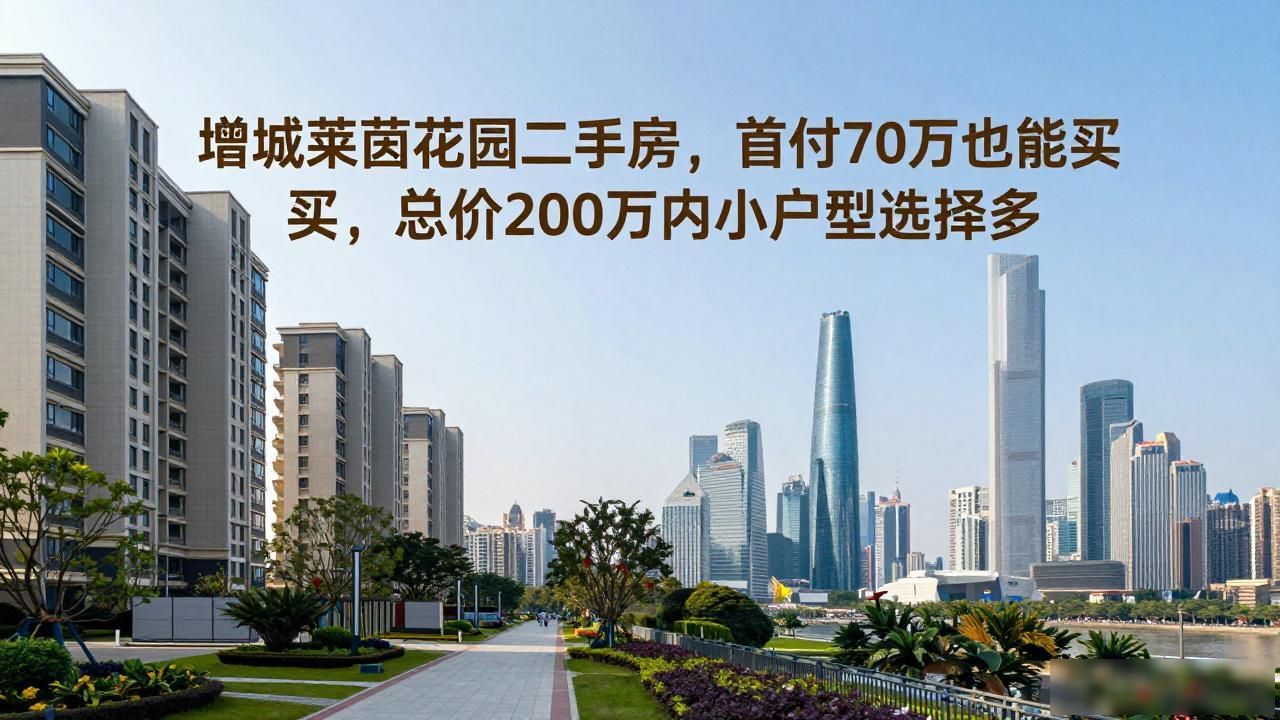 珠江新城二手房首付80万_珠江新城西区小户型住宅_增城莱茵花园二手房