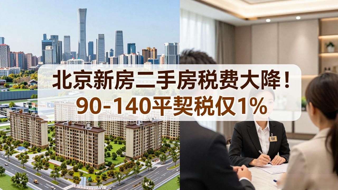 北京取消普通住房标准 契税增值税调整 90-140平方米住房税费减免_新房二手房税费