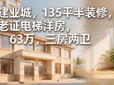 赶集网汝南二手房，126平精装南北通透有证