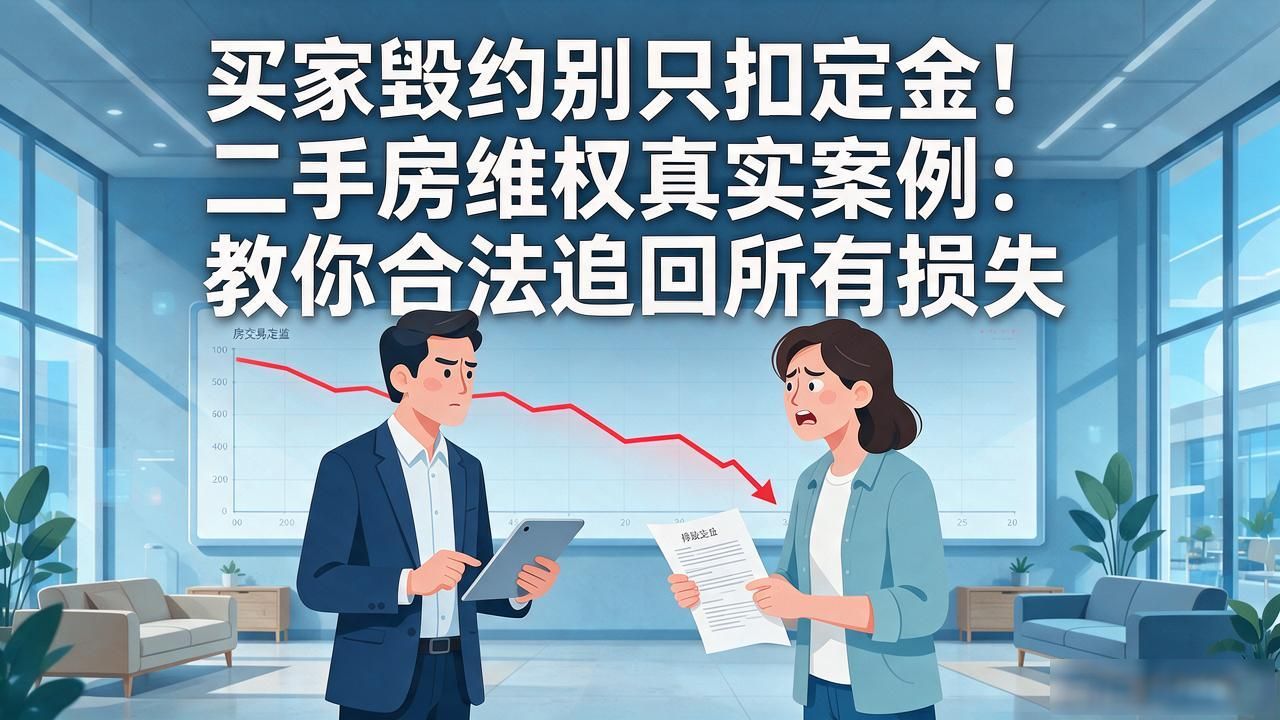 二手房买家毁约案例_定金罚则与差价损失_二手房买卖违约赔偿