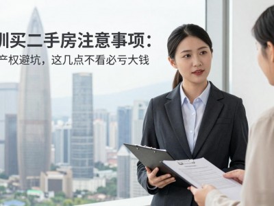 深圳买二手房注意事项：查清产权避坑，这几点不看必亏大钱